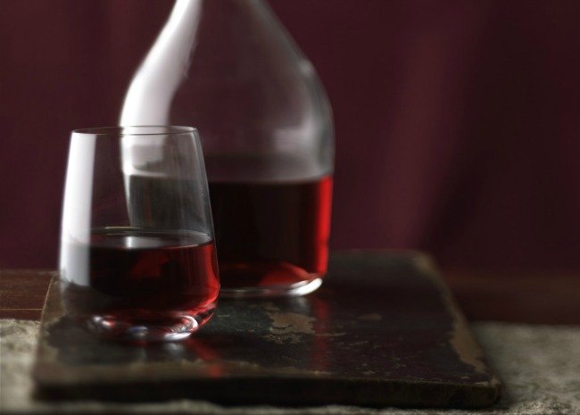 Red wine and carafe
