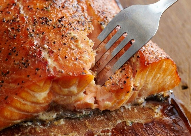 Planked Salmon_Testing the flake